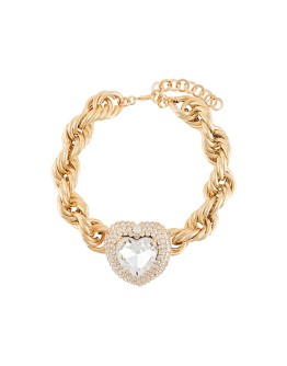 crystal heart choker