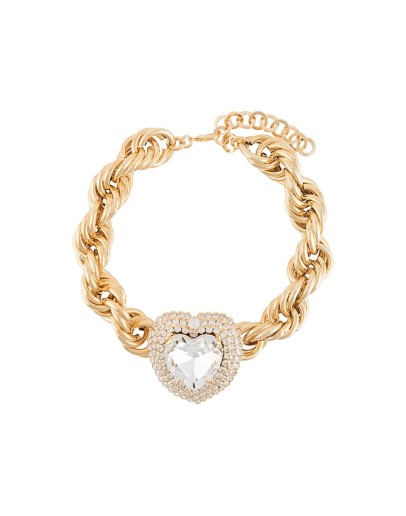 crystal heart choker