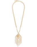 crystal-fringed necklace 