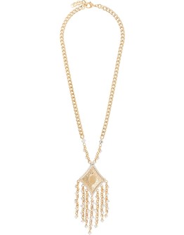 crystal-fringed necklace 