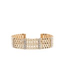 crystal-embellished pyramid stud choker