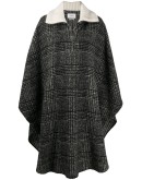 Gabin oversized checked cape