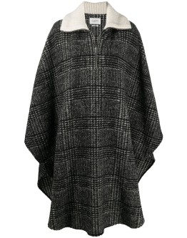 Gabin oversized checked cape