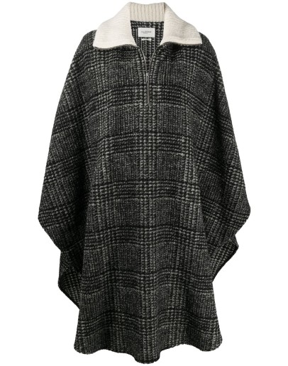 Gabin oversized checked cape
