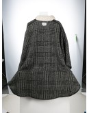 Gabin oversized checked cape
