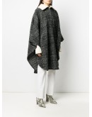 Gabin oversized checked cape