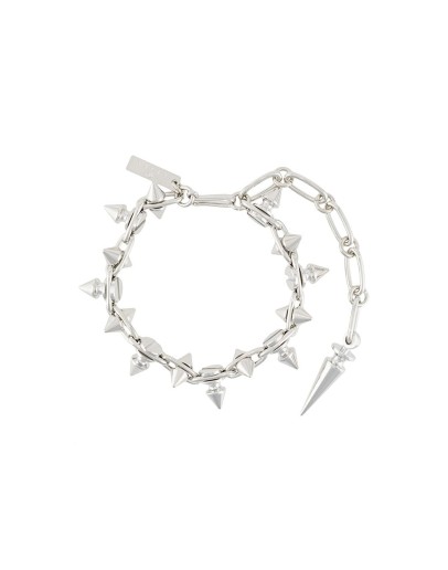 spiked-stud chain bracelet