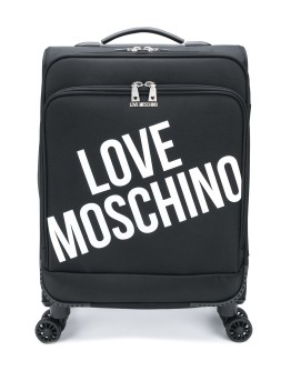 logo-print luggage
