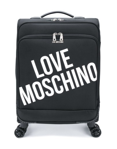 logo-print luggage