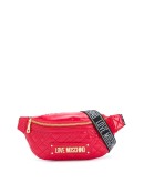 quilted logo belt bag 