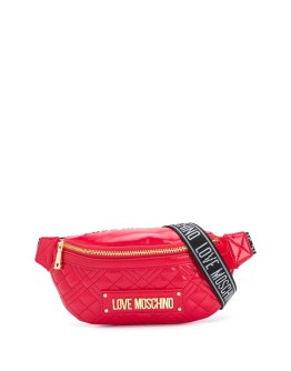 quilted logo belt bag 