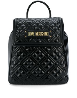 quilted logo backpack 