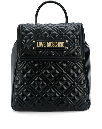 quilted logo backpack 