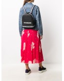 logo-print pebble backpack