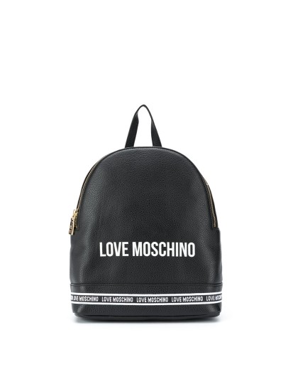 logo-print pebble backpack