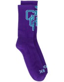 logo print cotton socks