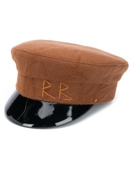 embroidered logo baker boy hat