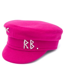 rhinestone logo baker boy hat
