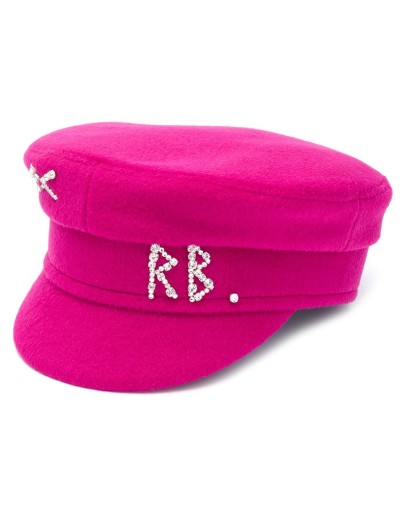 rhinestone logo baker boy hat