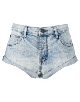faded denim shorts