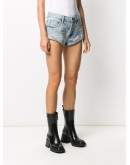 faded denim shorts