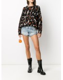 faded denim shorts