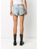 faded denim shorts