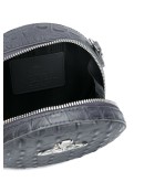 croc-effect circle bag