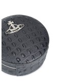 croc-effect circle bag