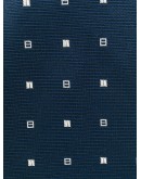 geometric-pattern pointed tie 