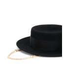 Canotier chain detail hat 