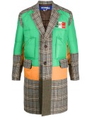 panelled single-breasted coat