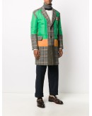 panelled single-breasted coat