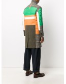 panelled single-breasted coat
