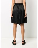twill and satin panelled shorts