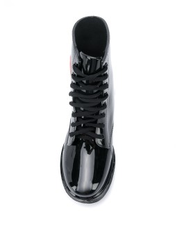 heart patch combat boots