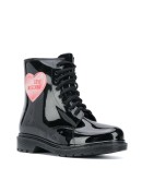 heart patch combat boots