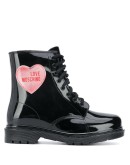 heart patch combat boots
