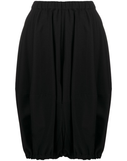 cocoon shape knee-length shorts