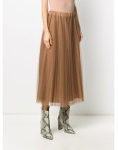 pleated tulle skirt