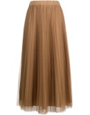 pleated tulle skirt