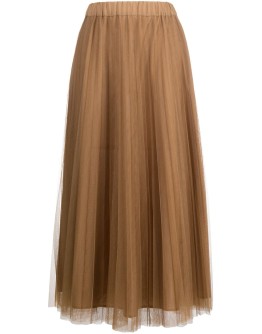 pleated tulle skirt