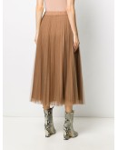 pleated tulle skirt