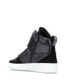 high-top leather sneakers