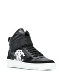 high-top leather sneakers