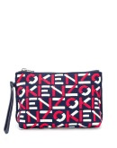 logo-printed make-up bag
