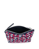 logo-printed make-up bag