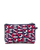 logo-printed make-up bag