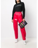 logo-print clutch