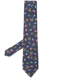 paisley-print tie